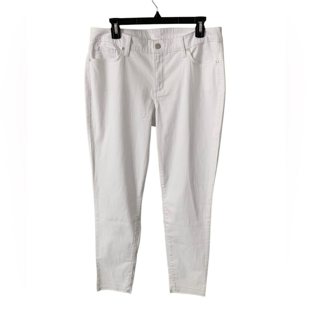 Like New! The Limited Mid Rise Skinny Ankle Jeans with Released Raw Hem